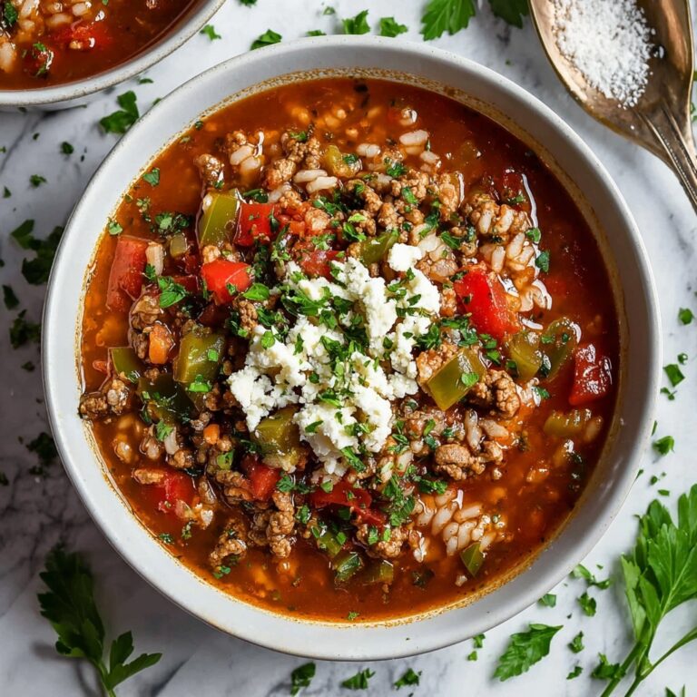 Instant Pot Stuffed Pepper Soup Recipe