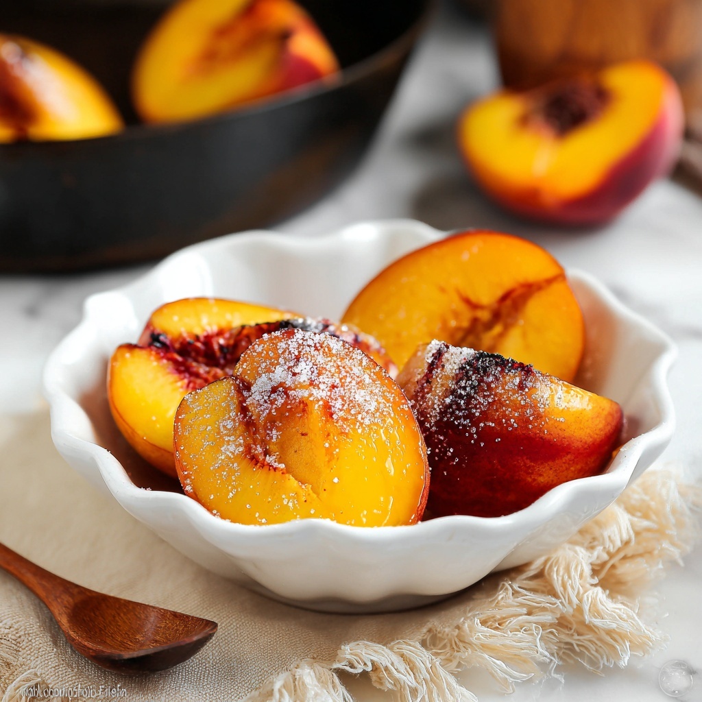 Cinnamon Sugar Baked Peaches Recipe - Recipe Image
