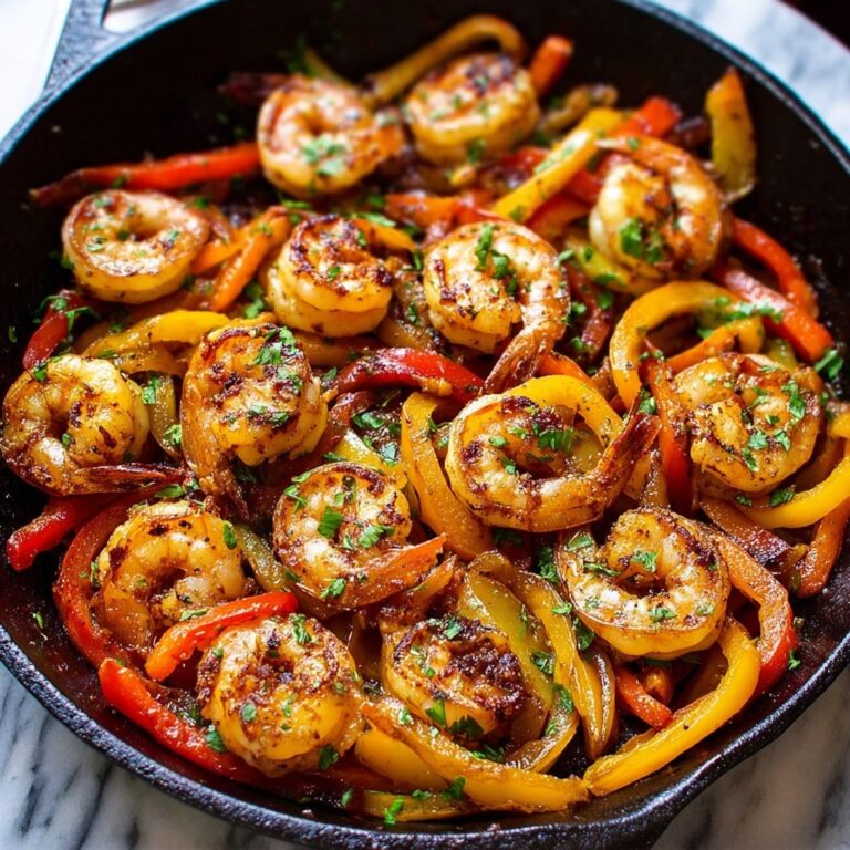 Shrimp Fajitas with Lime, Cajun Spices, and Cilantro Recipe