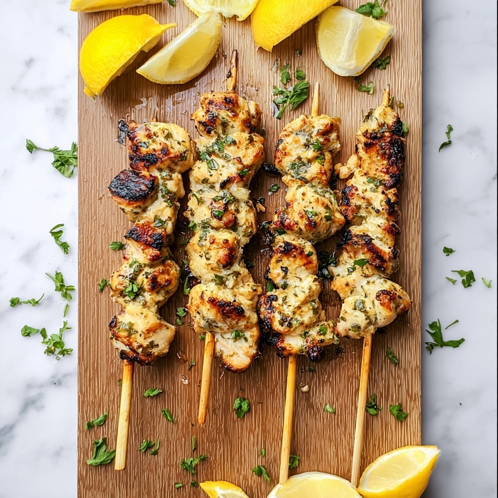 Garlic Parmesan Chicken Skewers Recipe - Recipe Image