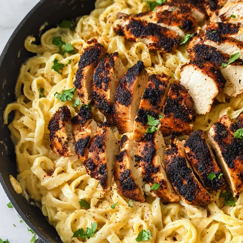 Blackened Cajun Chicken Alfredo Recipe - Recipe Image