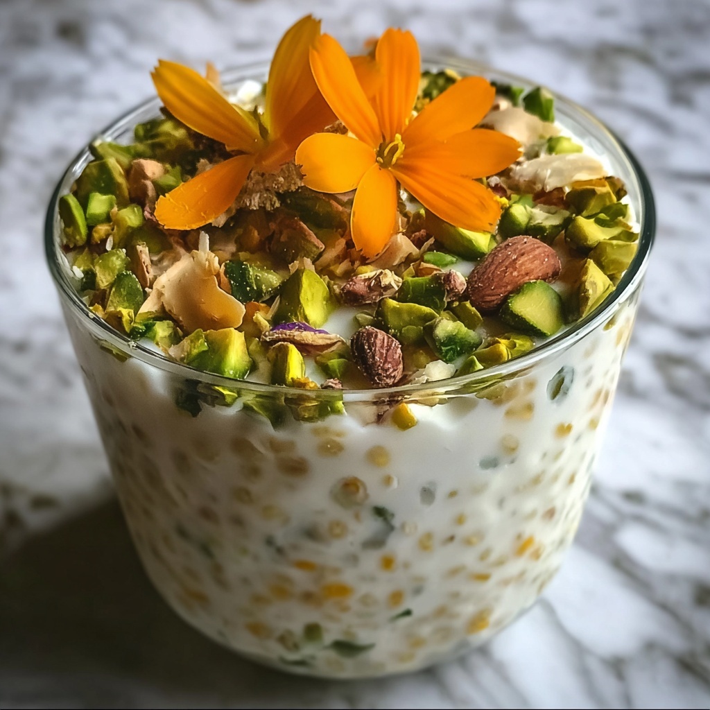 Pistachio Orange Blossom Overnight Oats for a Flavor Boost Recipe - Recipe Image