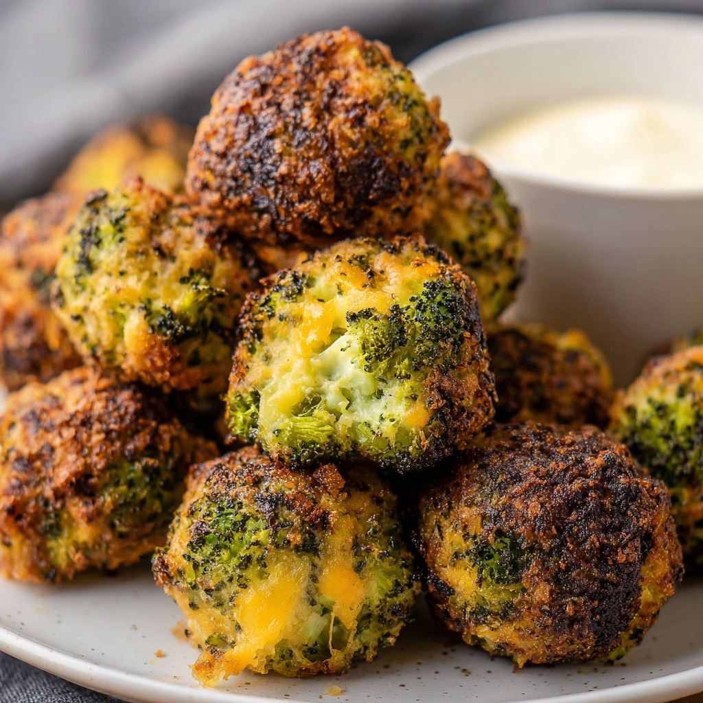 Crispy Baked Broccoli Cheese Balls Recipe - Recipe Image