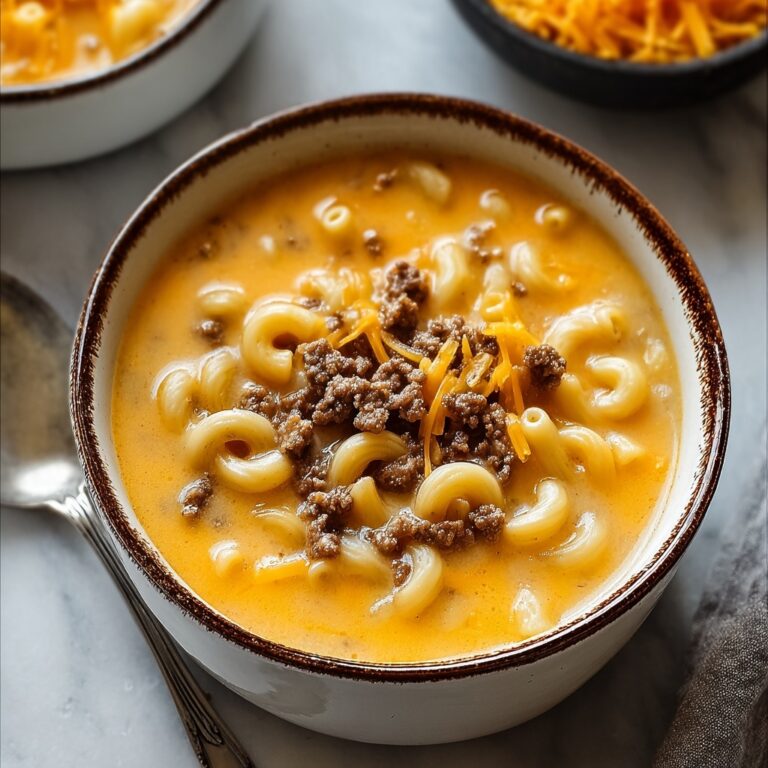 Creamy Cheesy Macaroni Soup Recipe