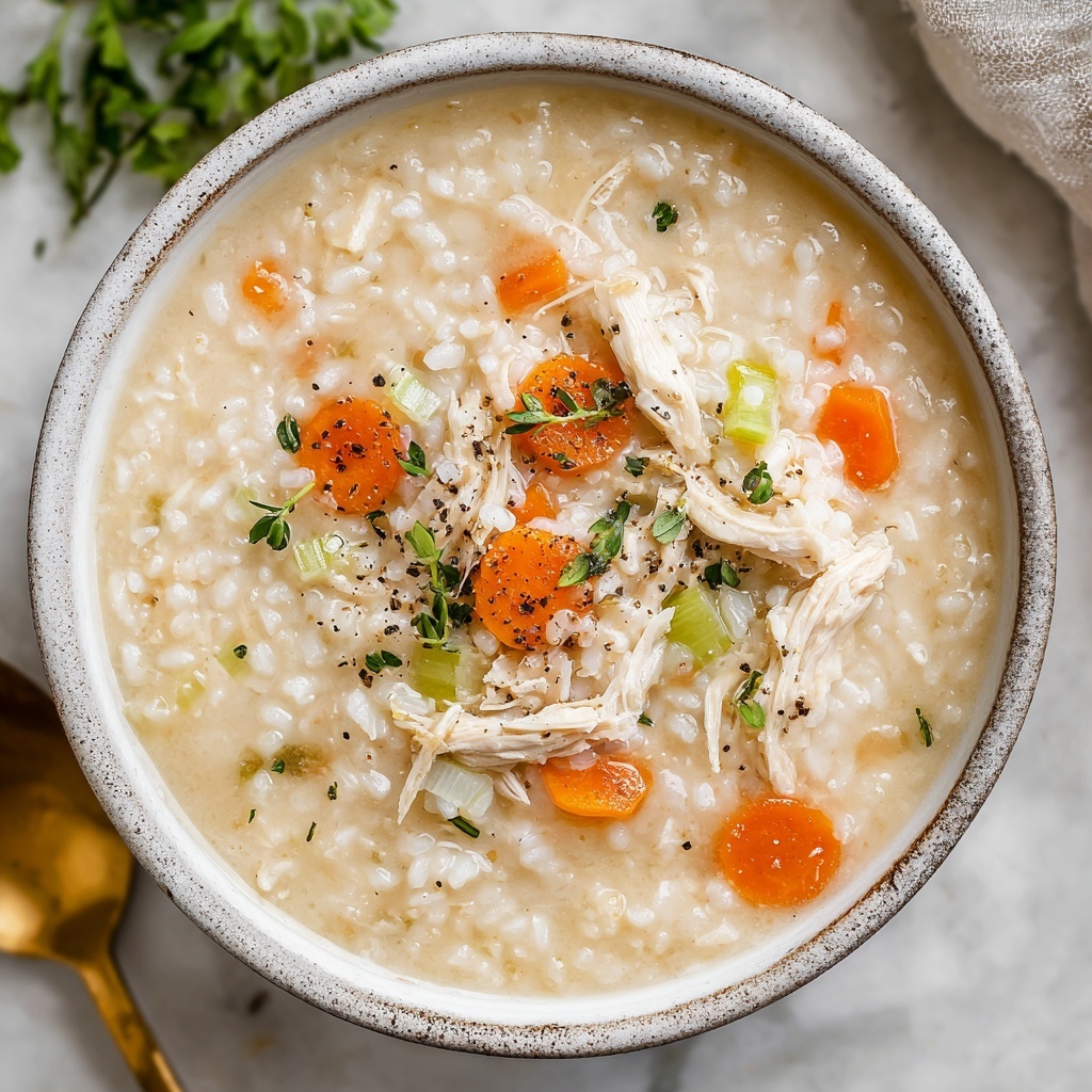Creamy Chicken and Rice Soup Recipe - Recipe Image