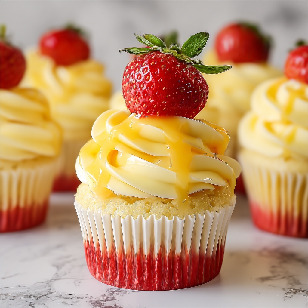 Strawberry Mango Cupcakes Recipe - Recipe Image