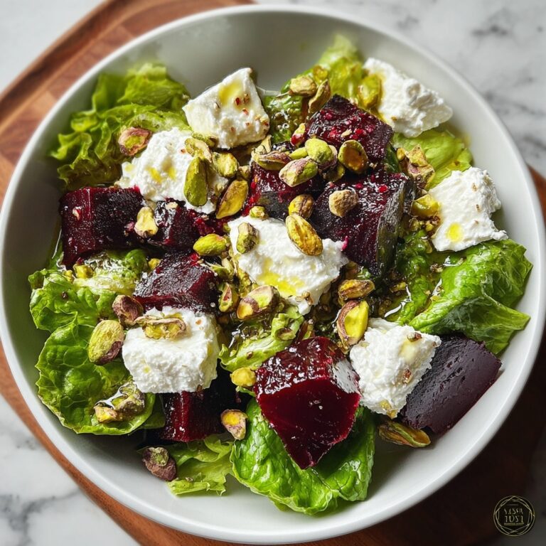Roasted Beet Salad with Goat Cheese and Pistachios Recipe
