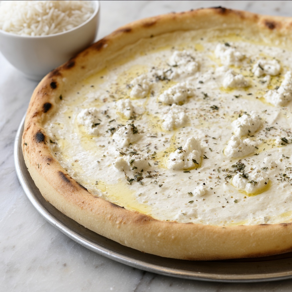 Creamy Garlic White Pizza Sauce Recipe - Recipe Image