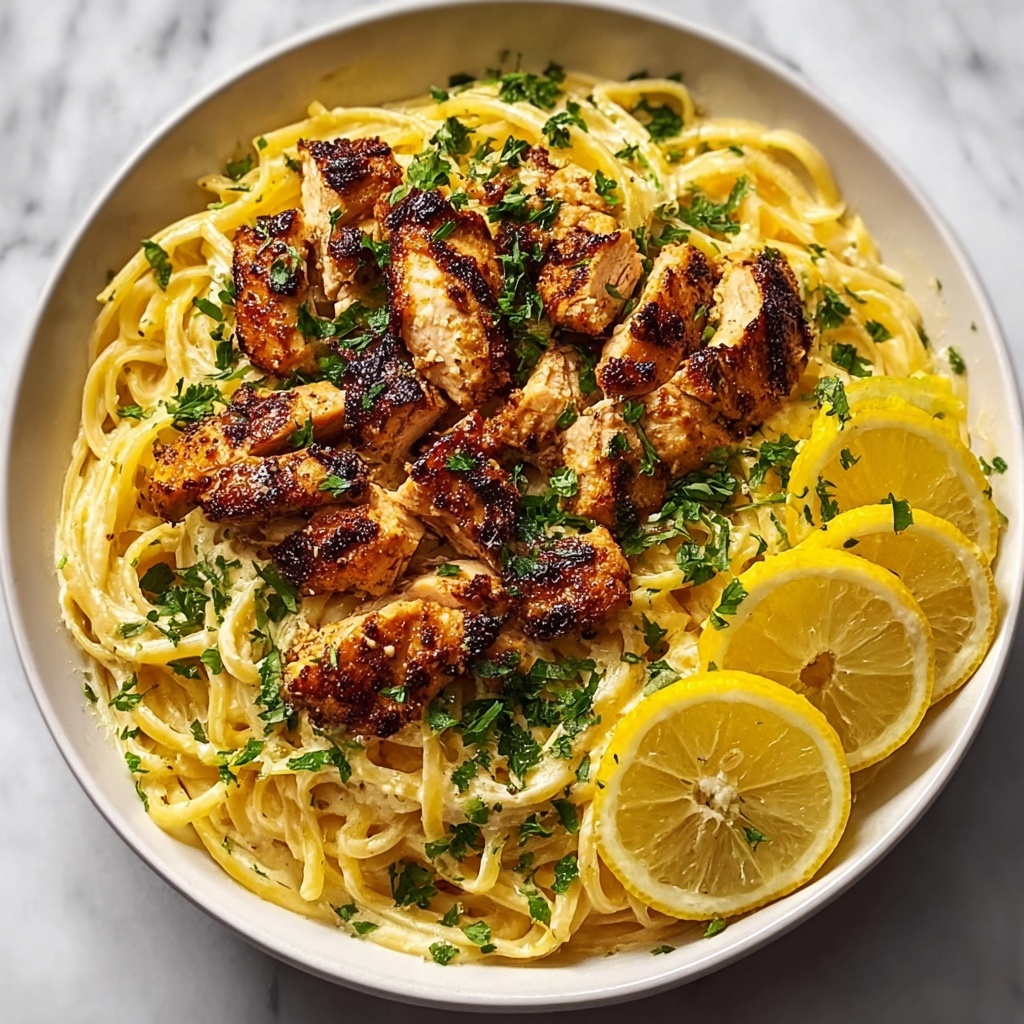 Cowboy Butter Chicken Pasta Linguine Recipe - Recipe Image