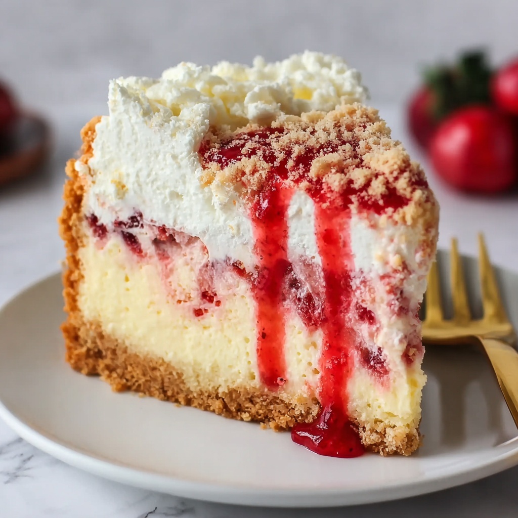 Strawberry Shortcake Cheesecake: A Delightful Recipe - Recipe Image