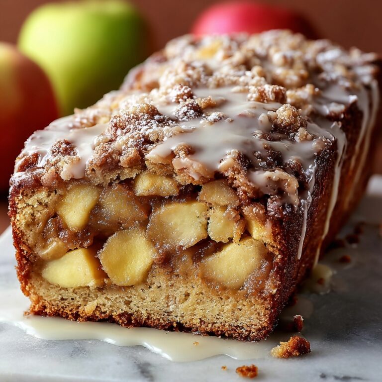 Apple Fritter Bread with Cinnamon and Glaze Recipe