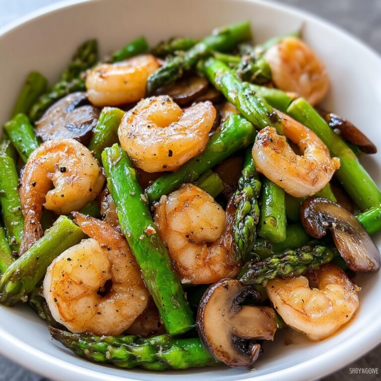 Shrimp and Asparagus Stir-Fry with Mushrooms Recipe