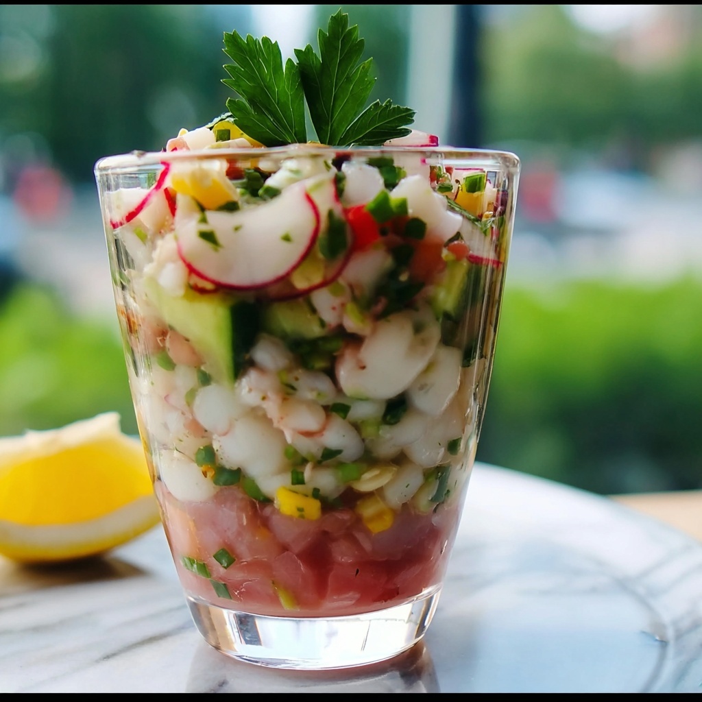 Zesty Cod Ceviche with Watermelon and Avocado Recipe - Recipe Image