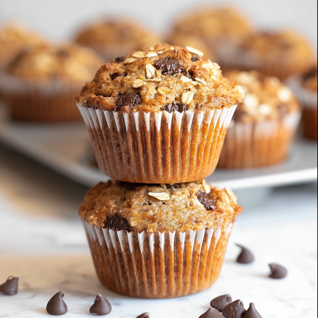 Oatmeal Chocolate Chip Muffins Recipe - Recipe Image