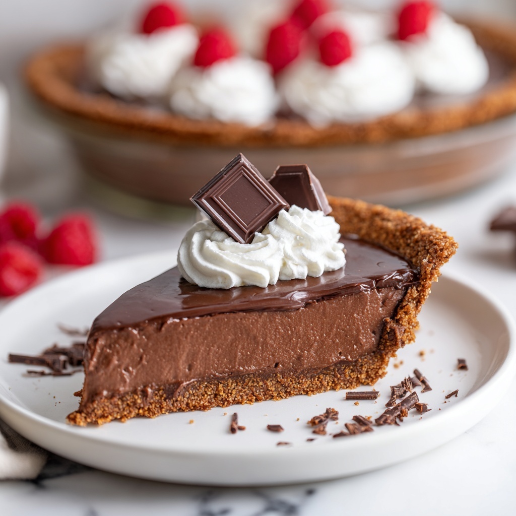 Keto Chocolate Pie Recipe - Recipe Image