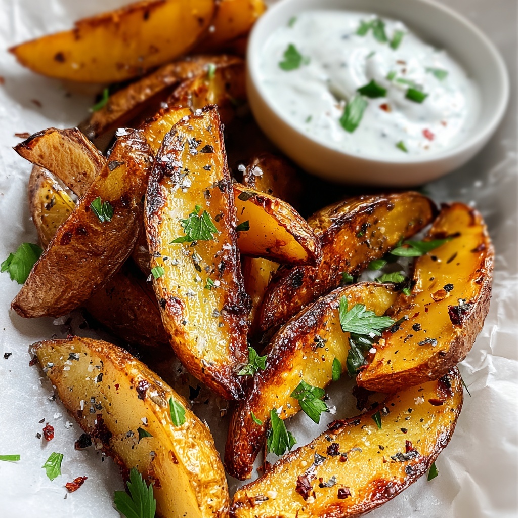Crispy Red Potato Wedges Recipe - Recipe Image