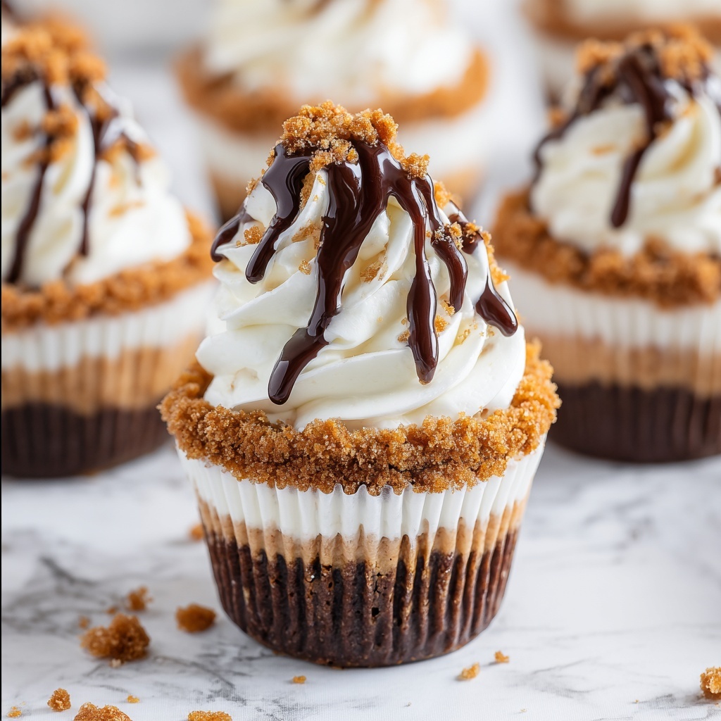 Nutella Cheesecake Cupcakes Recipe - Recipe Image