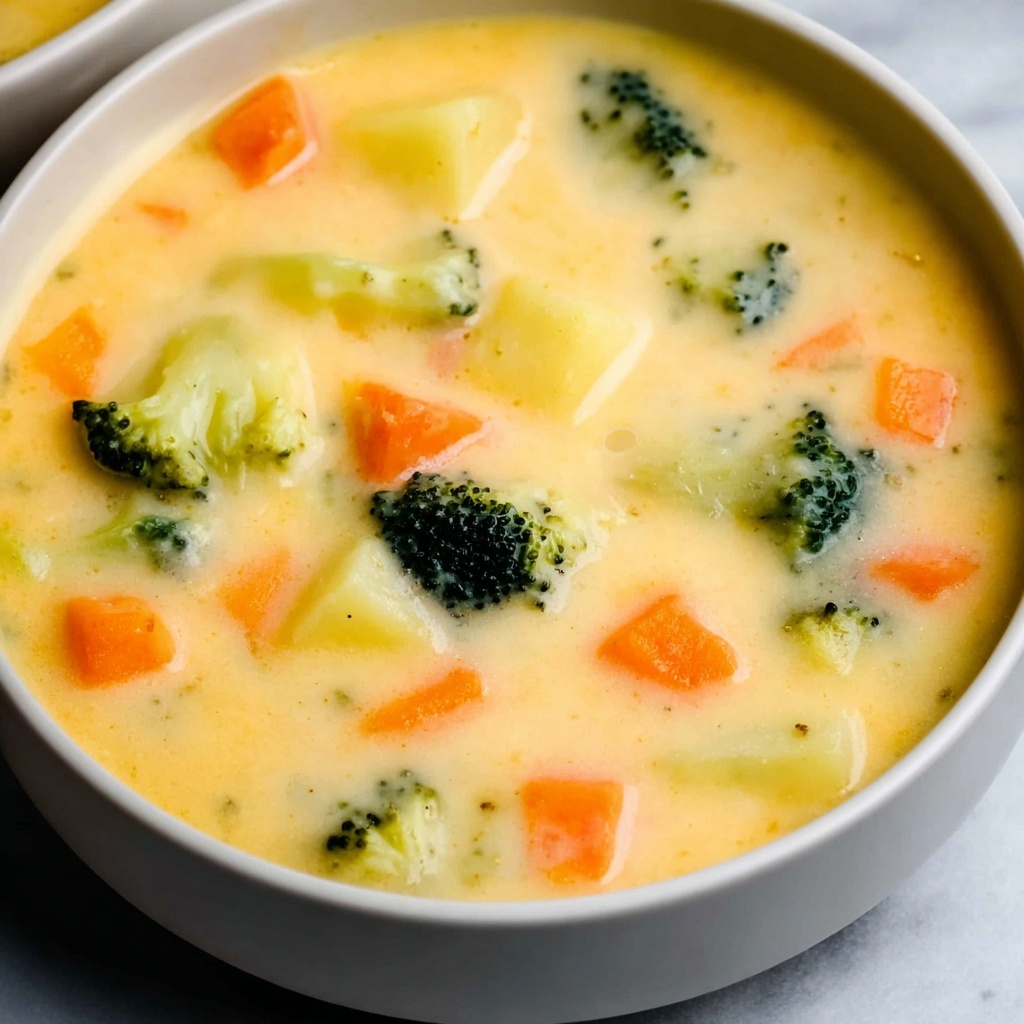 Cheesy Vegetable Soup Recipe - Recipe Image