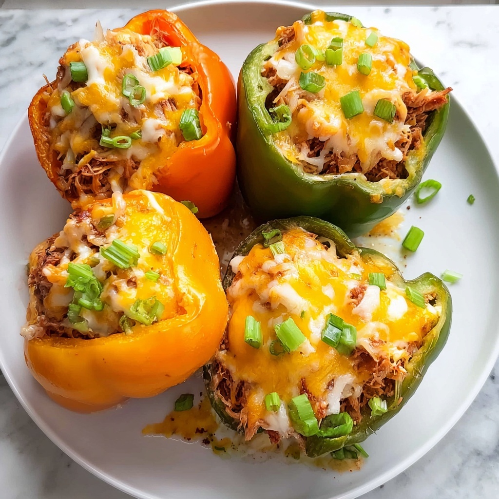 Buffalo Chicken Stuffed Peppers Recipe - Recipe Image