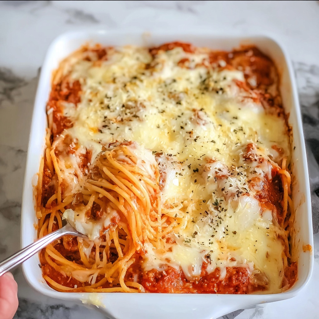 Baked Cream Cheese Spaghetti Recipe - Recipe Image