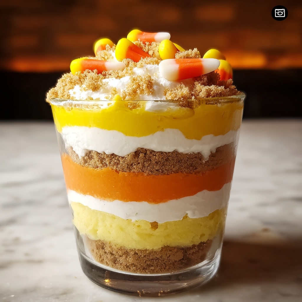 Candy Corn Parfait Recipe - Recipe Image