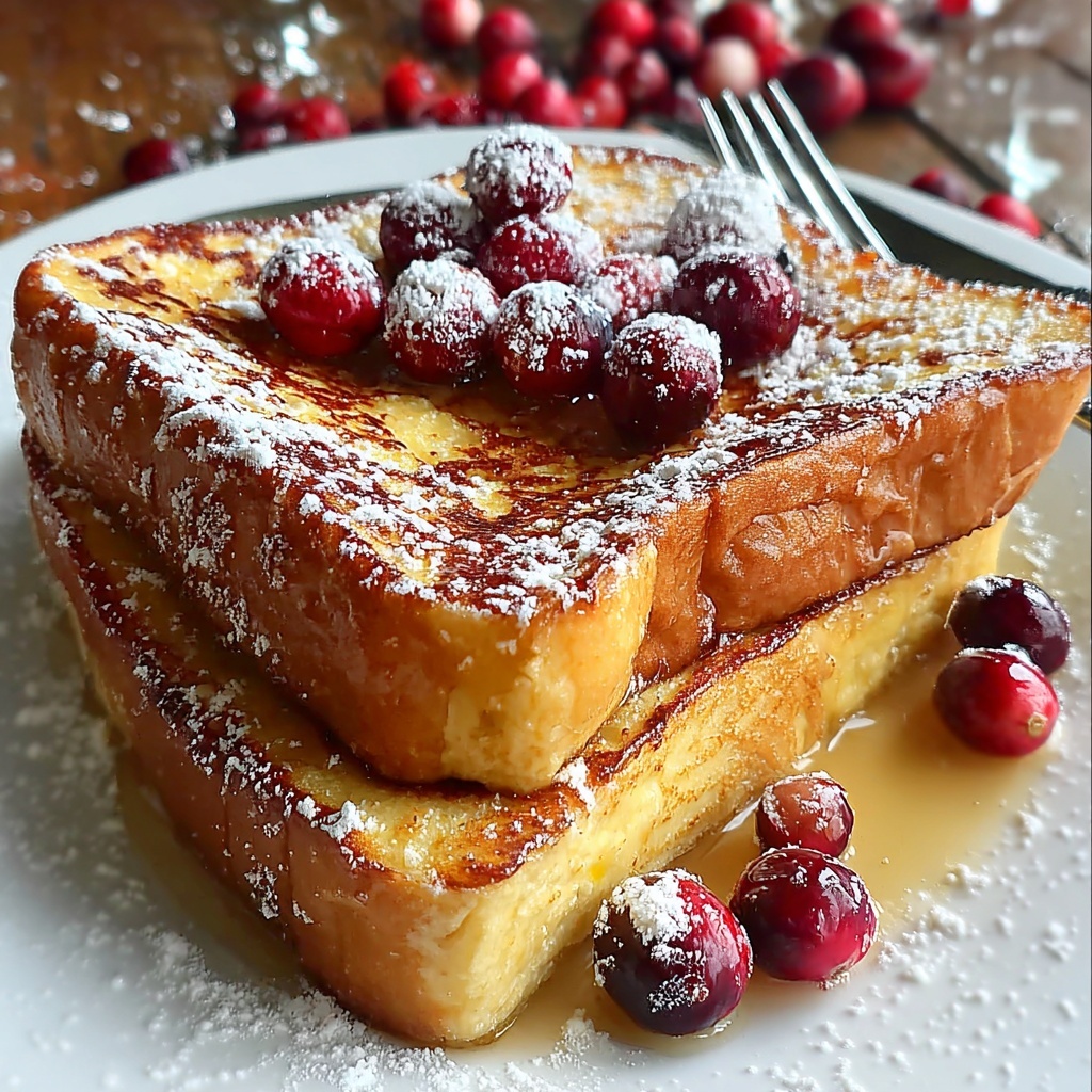 Cranberry French Toast: 7 Ways to Elevate Breakfast Joy Recipe - Recipe Image