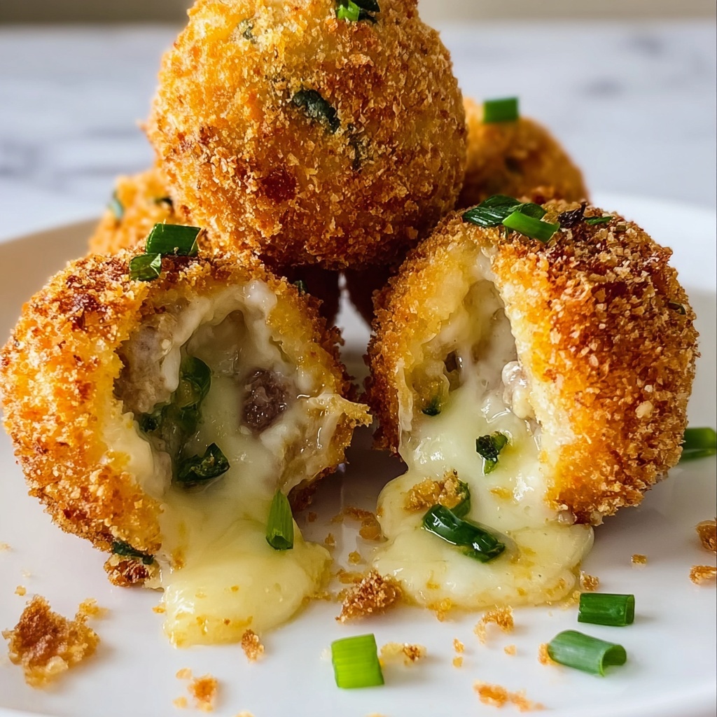 Cheesy Sausage Stuffing Balls Recipe - Recipe Image