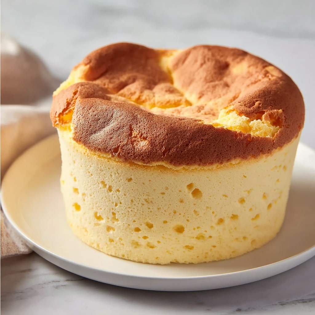 Fluffy Japanese Cotton Cheesecake Cupcakes Recipe - Recipe Image