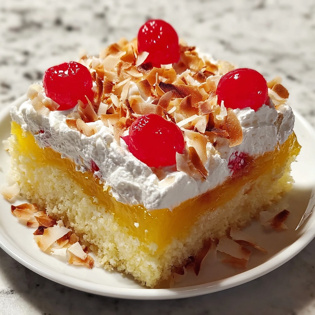 Pina Colada Poke Cake Recipe - Recipe Image