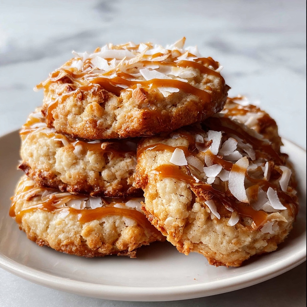 Chewy Caramel Coconut Cookies Recipe - Recipe Image