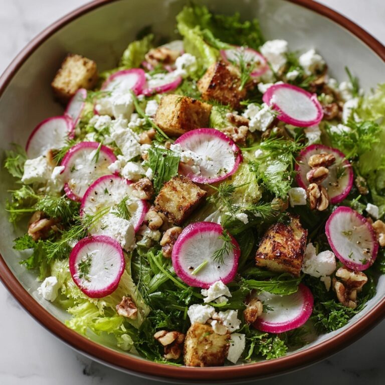 Herb and Radish Salad with Feta and Walnuts Recipe