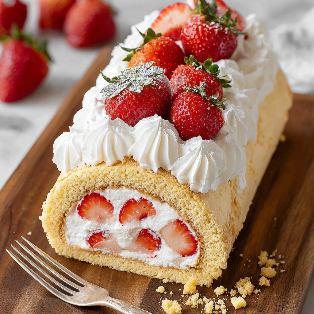 Strawberry Shortcake Cheesecake Rolls Recipe - Recipe Image