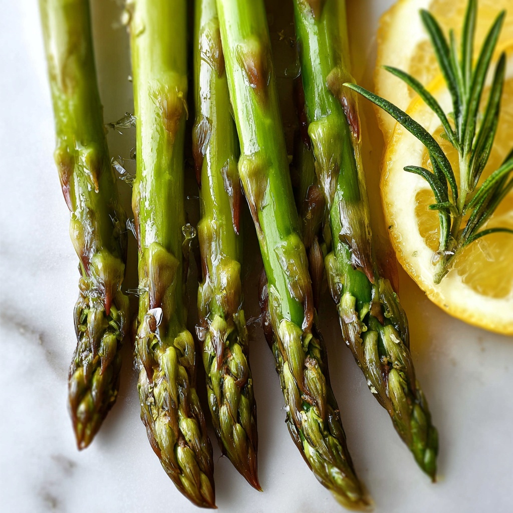 Lemon Asparagus with Rosemary and Garlic Recipe - Recipe Image