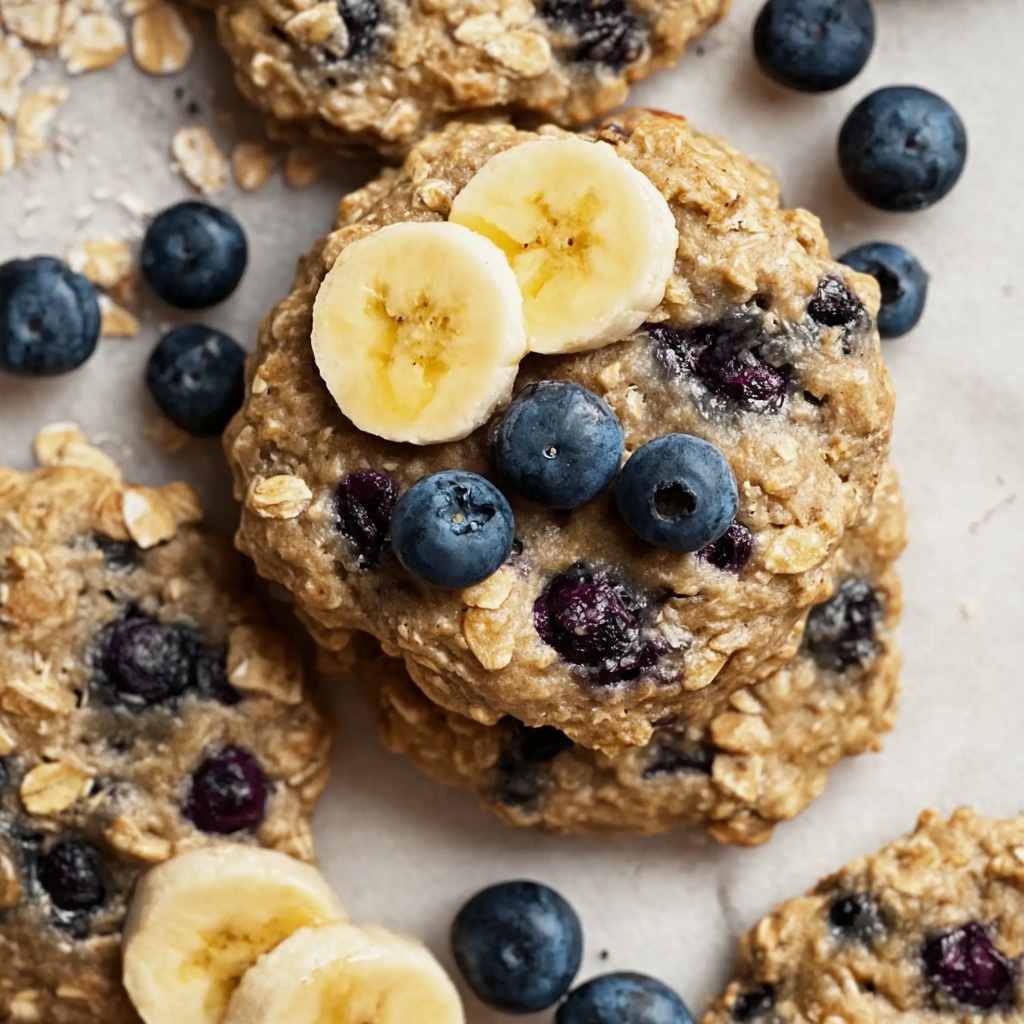 Banana Blueberry Breakfast Cookies Recipe - Recipe Image