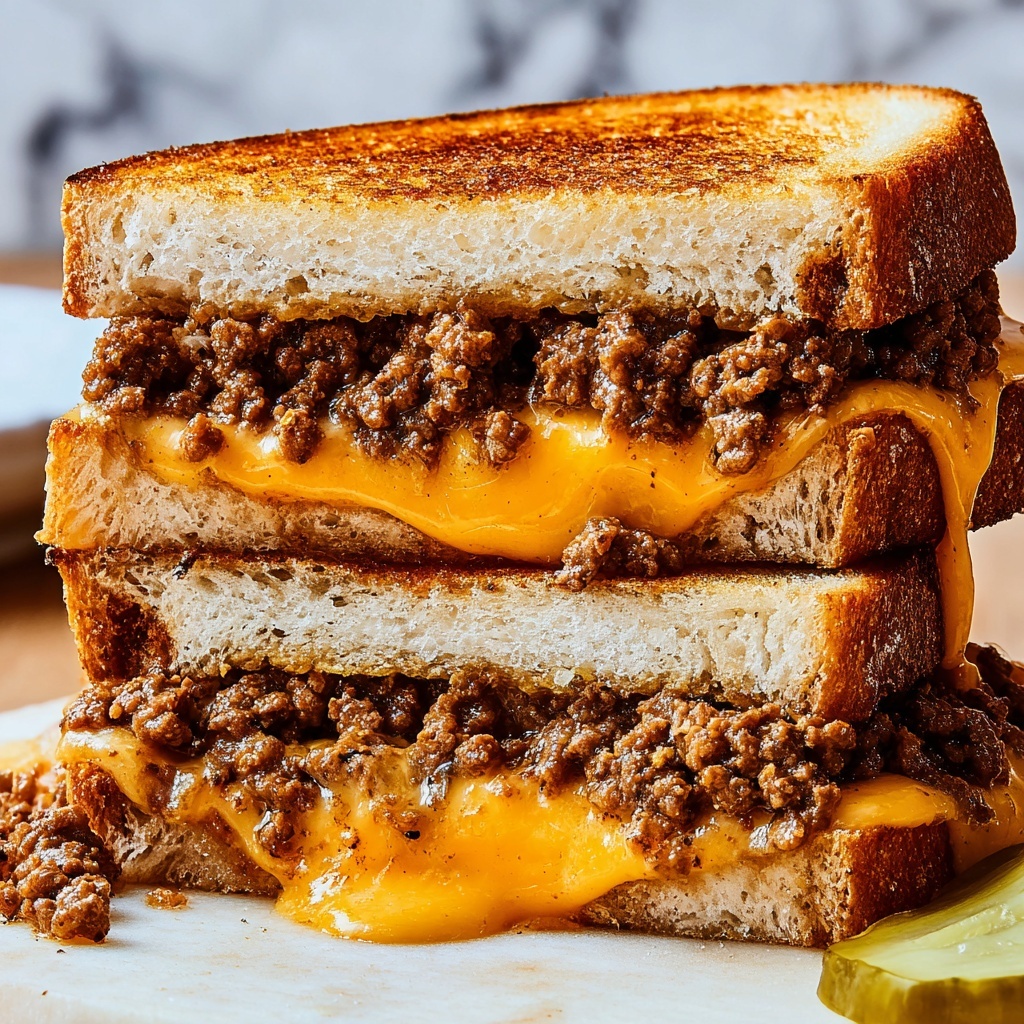 Grilled Cheese Sloppy Joes Recipe - Recipe Image