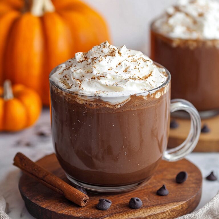 Thick and Creamy Pumpkin Hot Chocolate Recipe