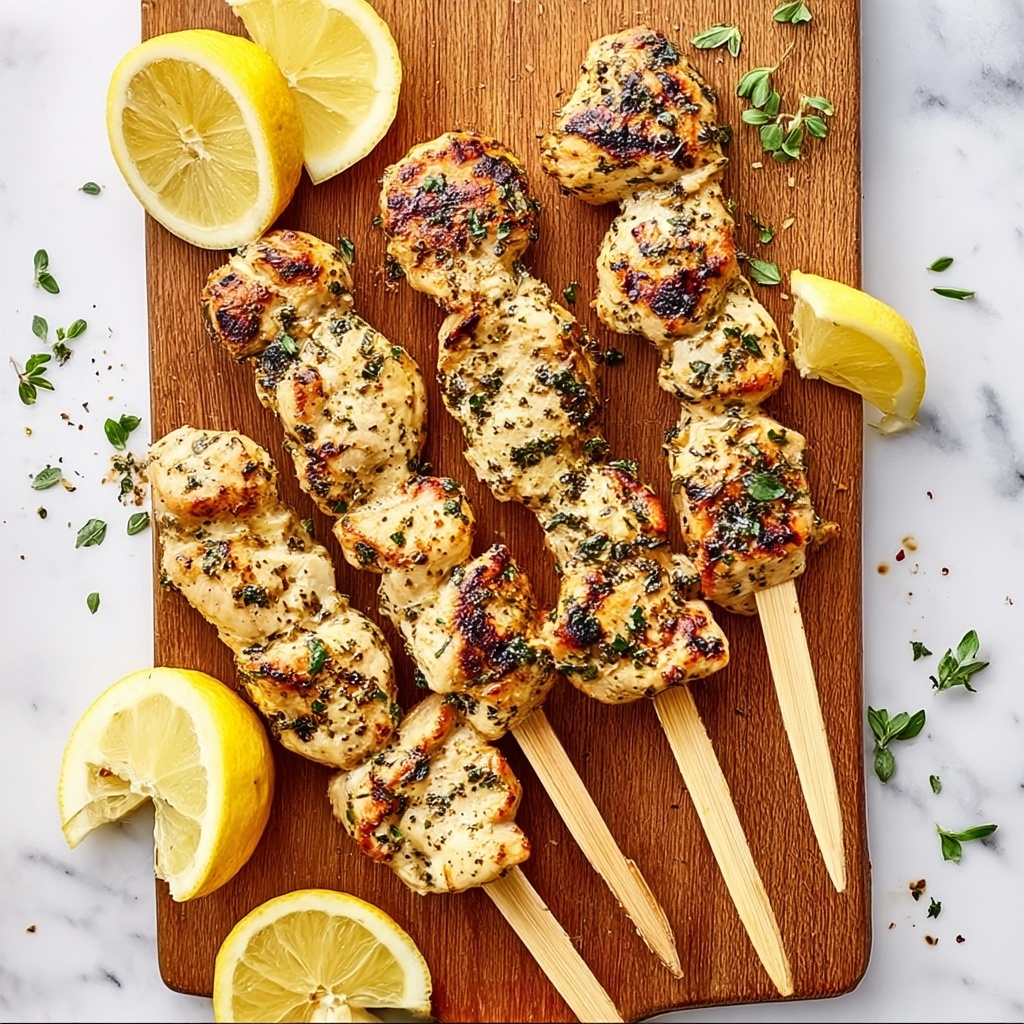 Garlic Parmesan Chicken Skewers Recipe - Recipe Image