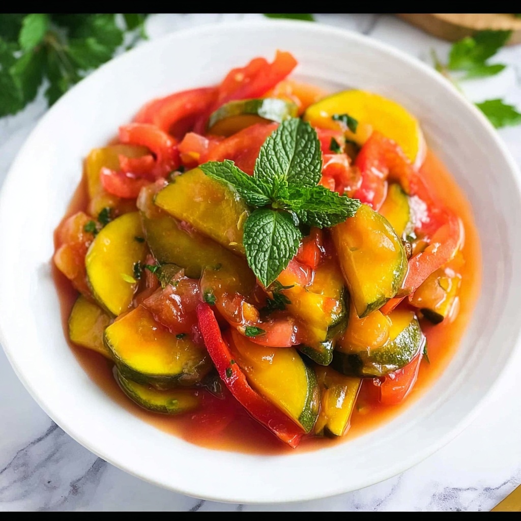 Loubieh Bi Zeit: Simple Green Beans in Tomato Sauce Recipe - Recipe Image