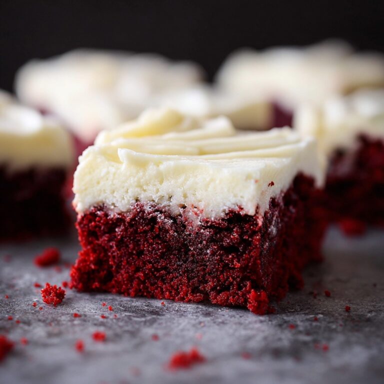 Red Velvet Brownies with White Chocolate Buttercream Frosting Recipe