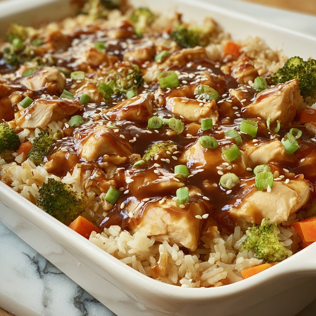 Teriyaki Chicken Casserole Recipe - Recipe Image