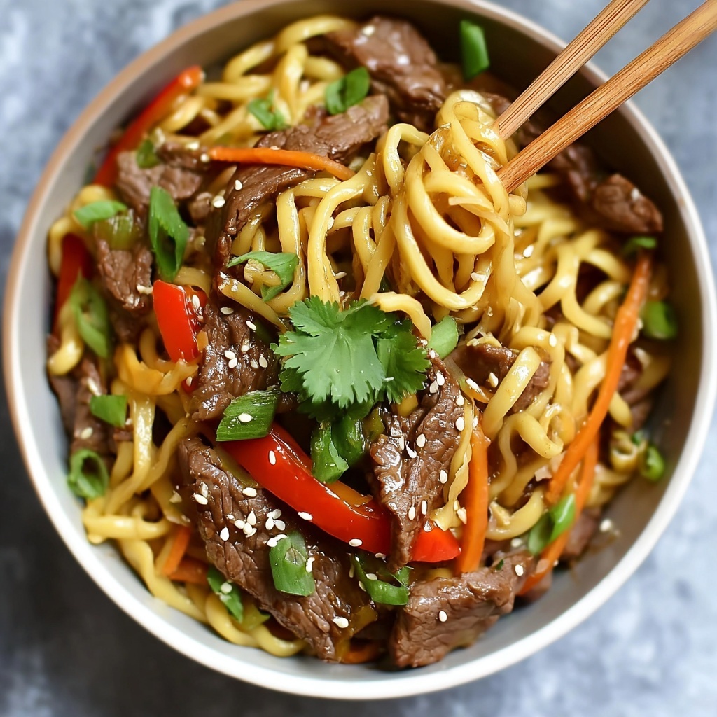 Hoisin Beef Noodles Recipe - Recipe Image