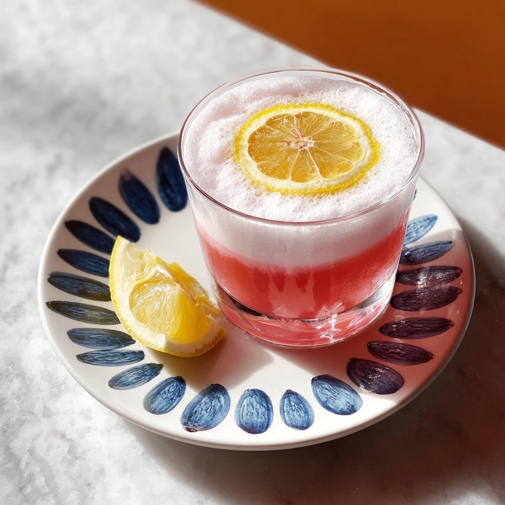 Pink Gin Sour Recipe - Recipe Image