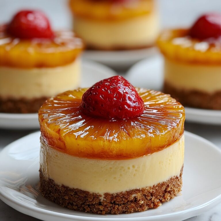 Mini Pineapple Upside-Down Cheesecakes Recipe