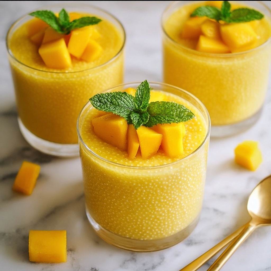 Mango Sago Delight: Your Refreshing Tropical Dessert at Home Recipe - Recipe Image