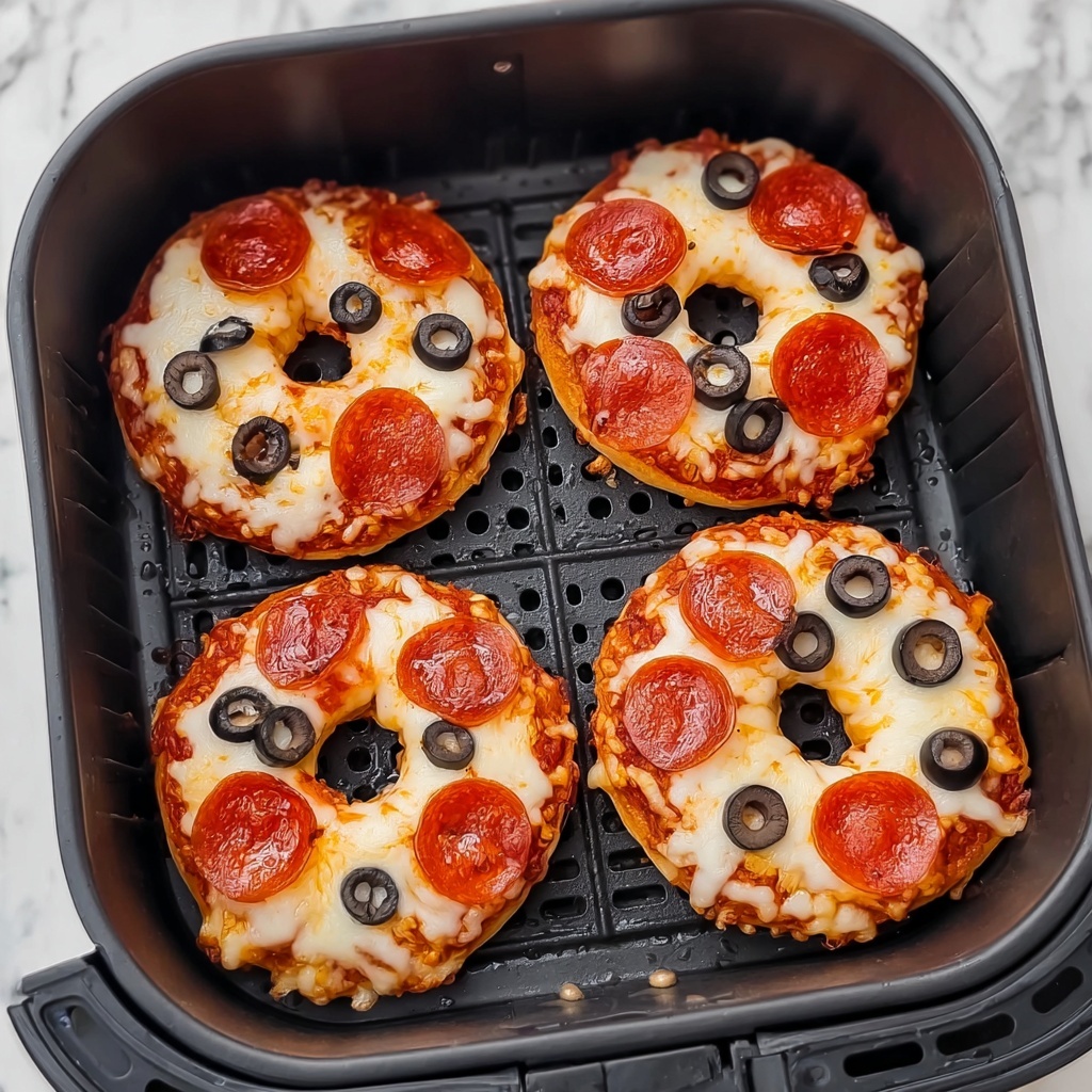Air Fryer Pizza Bagels Recipe - Recipe Image