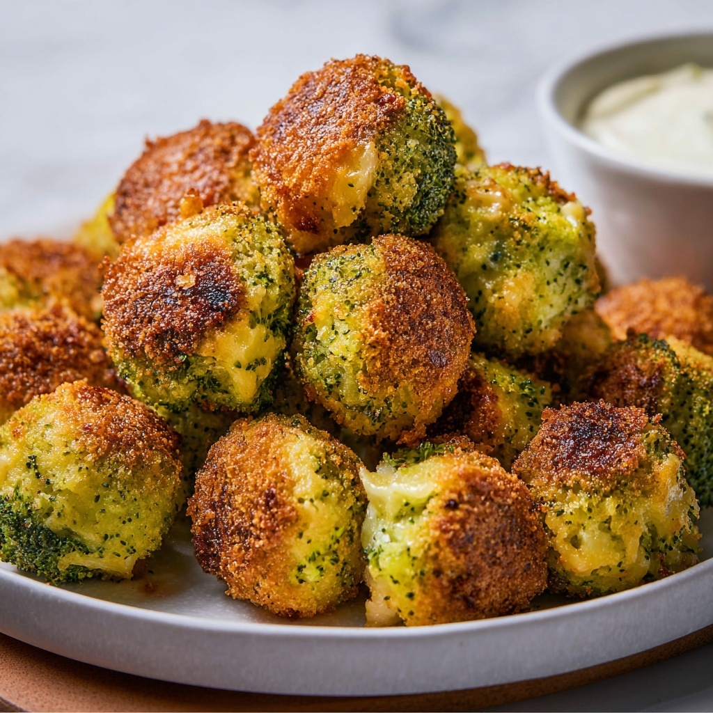 Crispy Baked Broccoli Cheese Balls Recipe - Recipe Image