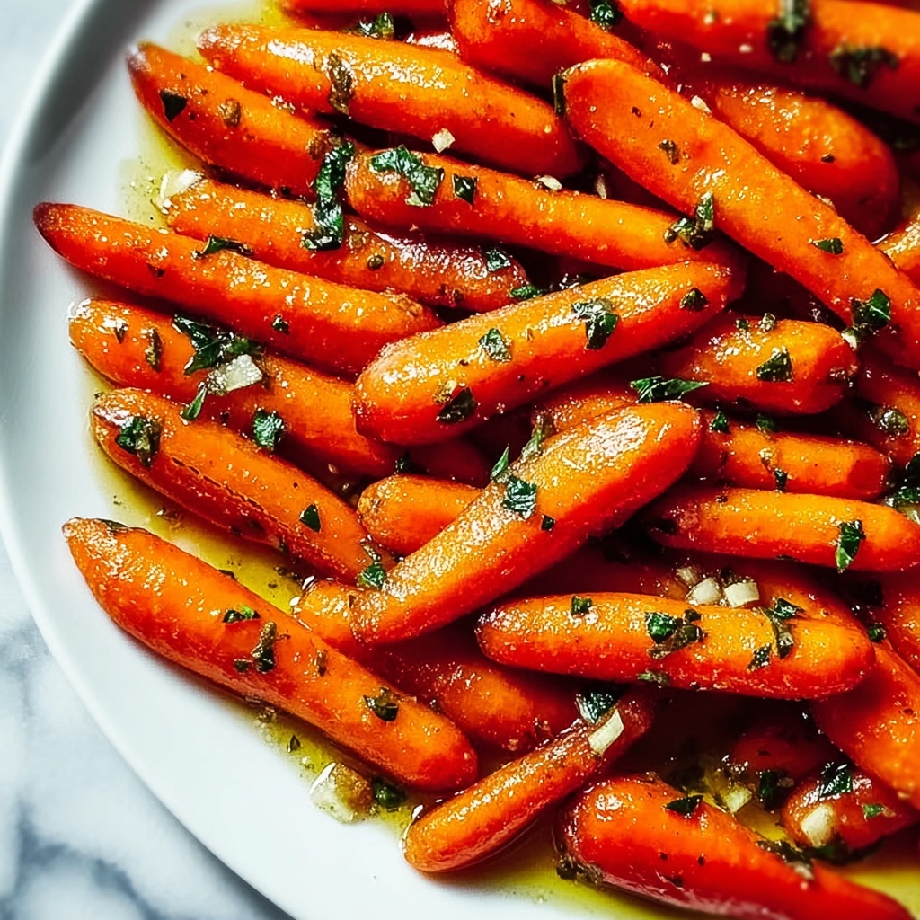 Honey Garlic Butter Roasted Carrots Recipe - Recipe Image