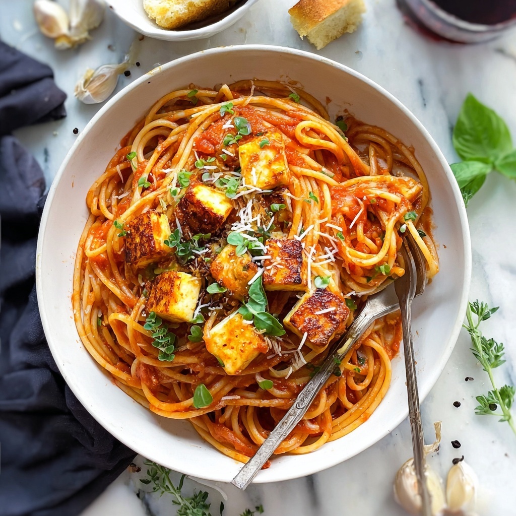 Easy Halloumi Pasta with Rich Tomato Sauce Recipe - Recipe Image