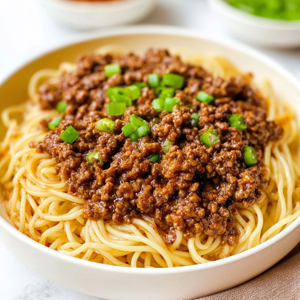 Mongolian Ground Beef and Noodles Recipe - Recipe Image