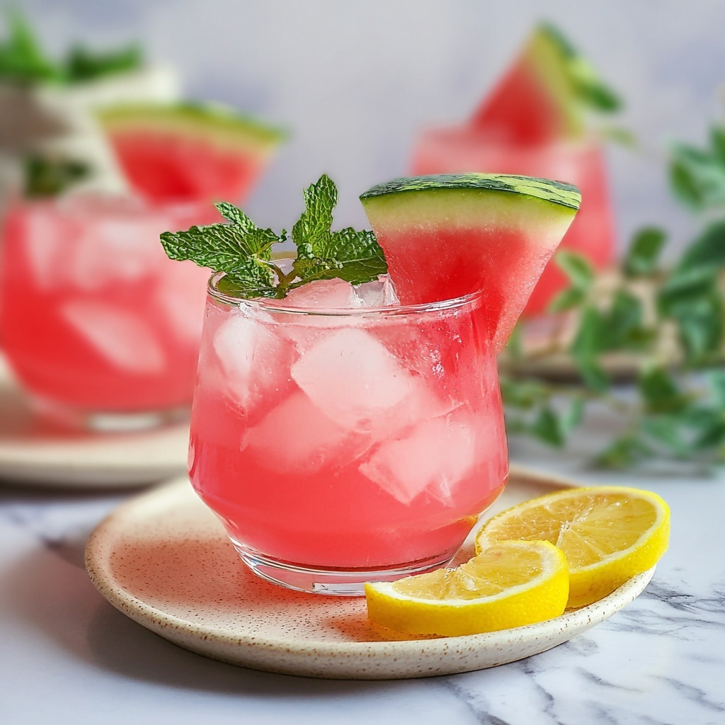 Watermelon Lemonade Recipe - Recipe Image